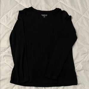 Jones New York Black Crew Neck Top